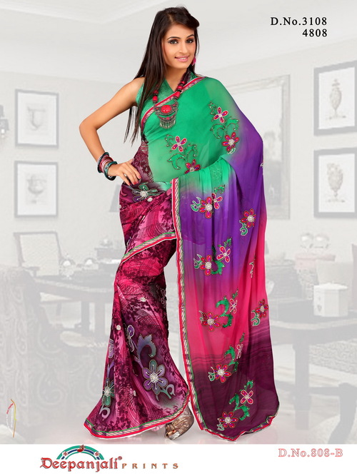 Khatali Work Sarees