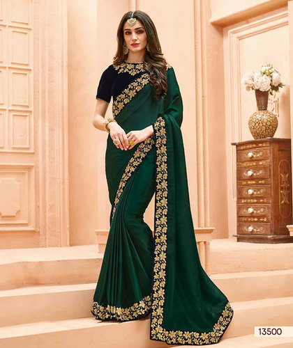 Green Bela Heavy Crepe Silk 13500-13508 Saree