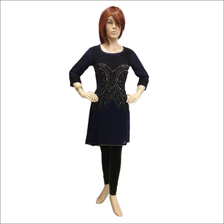 Western Tops - Cotton Blend, 28 Inches, Navy Blue | Customizable Fit, Elegant Design, Comfortable Fabric, Durable Material