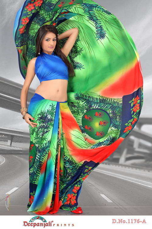 Designer Printed Sarees