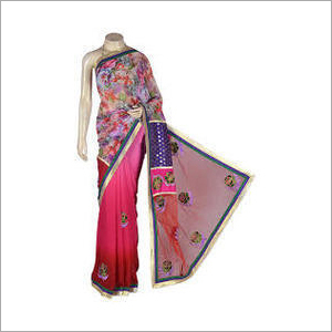 Designer Printed Chiffon Sarees