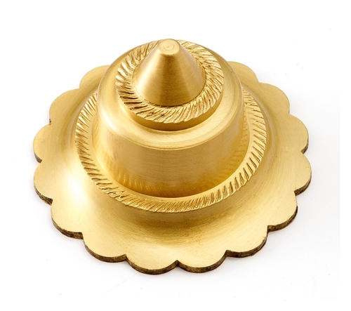 Brass Flower Dome Mirror Cap