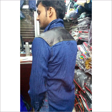 Mens Denim Long Sleeve Shirt