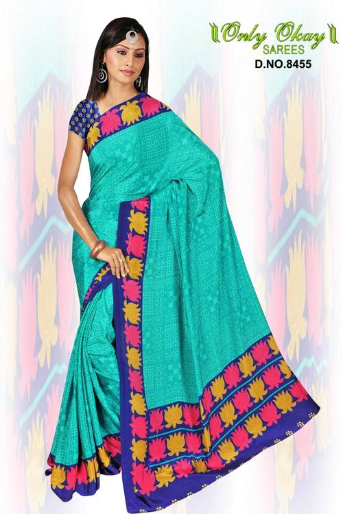 Online Printed Crape designing sarees