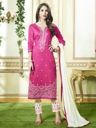 Cotton Embroidered Suits