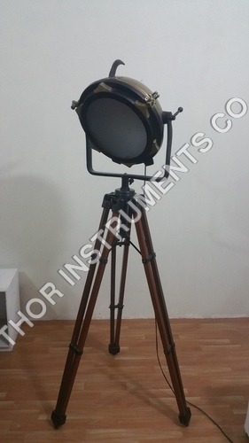 Retro Spot search light WOODEN TRIPOD STAND 