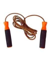 Apg Imported Weighted Leather Jump Rope / Skipping Rope