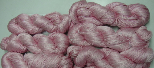 Pink Dyed Yarn