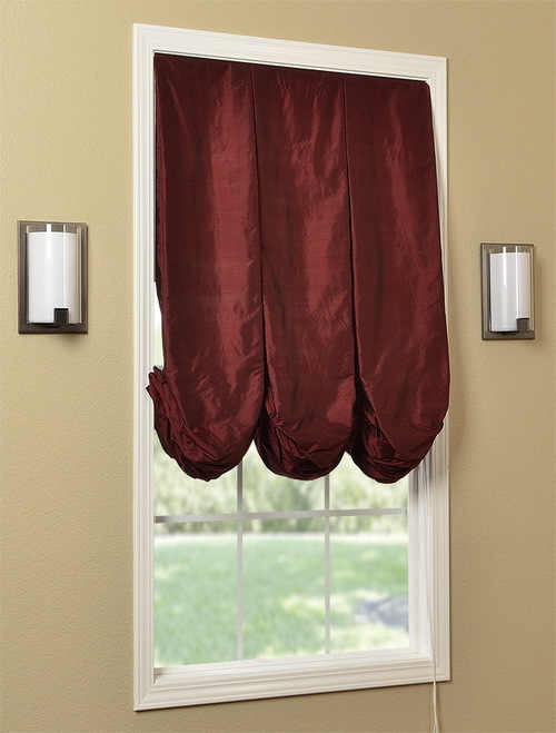 Silk roman shade Blinds