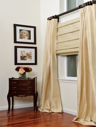 silky Soft fold Roman shade