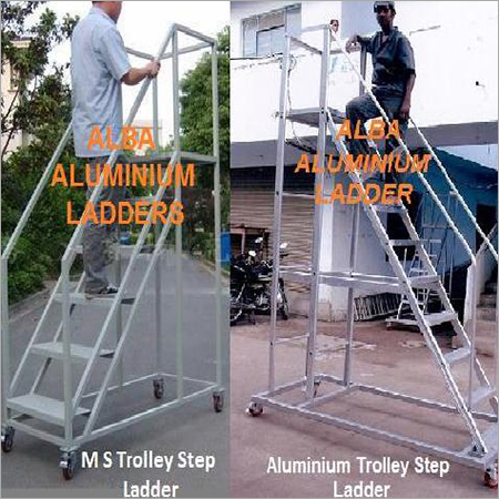 Aluminum Step Trolley Ladder