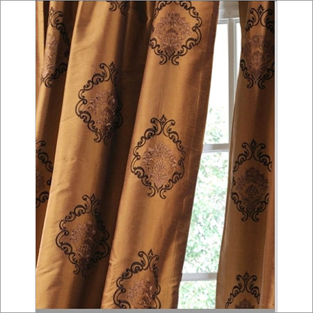 texture silk dupion embroidered fabric