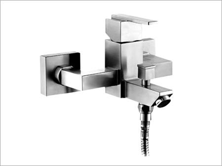 Bath Hardware Sets Single Lever Wall Mixer 2 In 1 Telephonic Shower & 1.5 M. Tube (Front System)