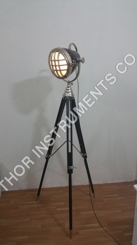 Designer Nautical Search Light W Tripod Lamp