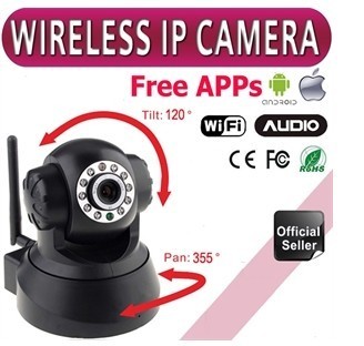 Home IP Camera 1.0 Megapixel WIFI LED 2-Way Audio Webcam Nightvision