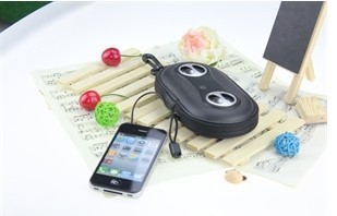iPhone MP3 Smart Phone Portable Amplified Stereo Speaker Case