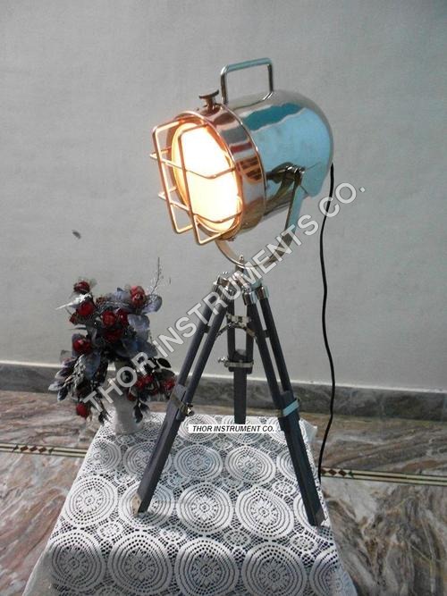 Decor table spot lamp search light with gray tripod