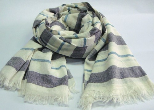 Mens Scarf - 100% Cotton, 70x180cm with Fringes | Soft Cotton, Warm Comfort, Stylish Design