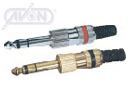 STEREO PLUG F-METAL GOLD PLATED