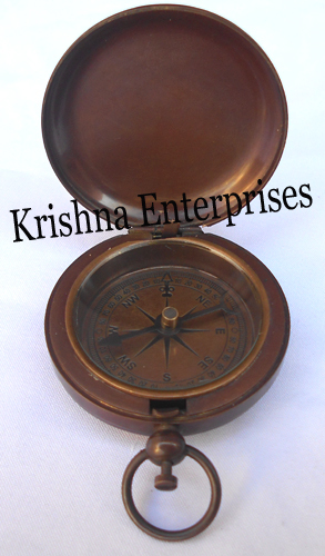 Antique Push Button Compass