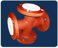 Ms Ptfe Lined Equal Cross
