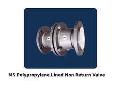 MS Polypropylene Lined Non Return Valve