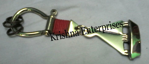 Brass Ship Key Chain