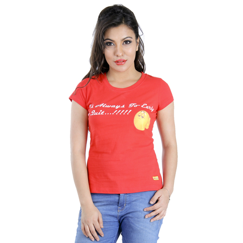 ROUND NECK PRINTED T-SHIRT 