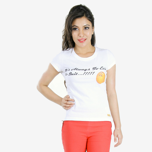 ROUND NECK PRINTED T-SHIRT