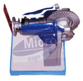 Demonstration Tractor Differential 1 - Metal Alloy 200x150x100 mm Blue, Gear System Torque Transfer