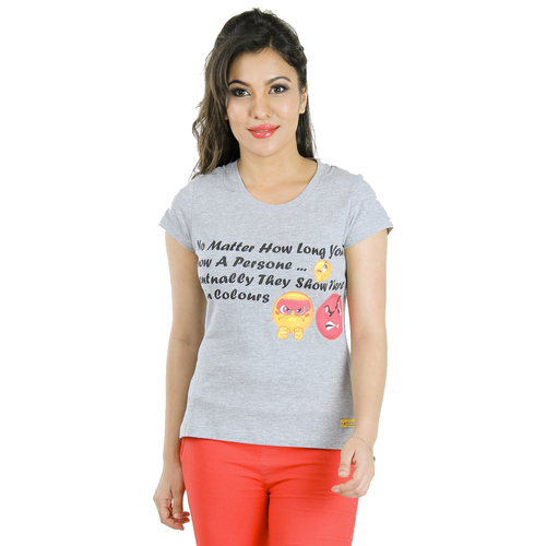 ROUND NECK PRINTED T-SHIRT