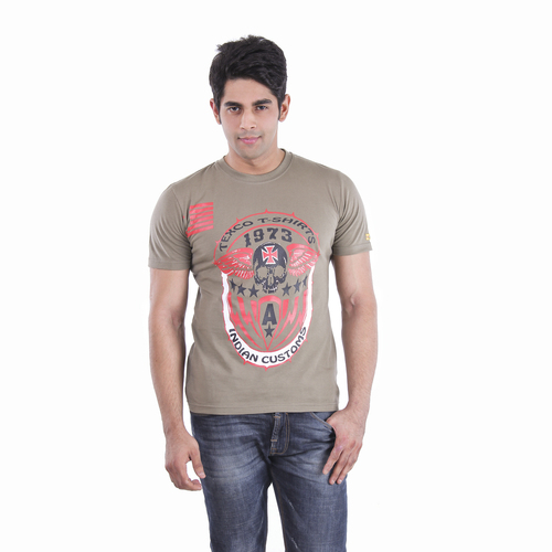 ROUND NECK PRINTED T-SHIRT