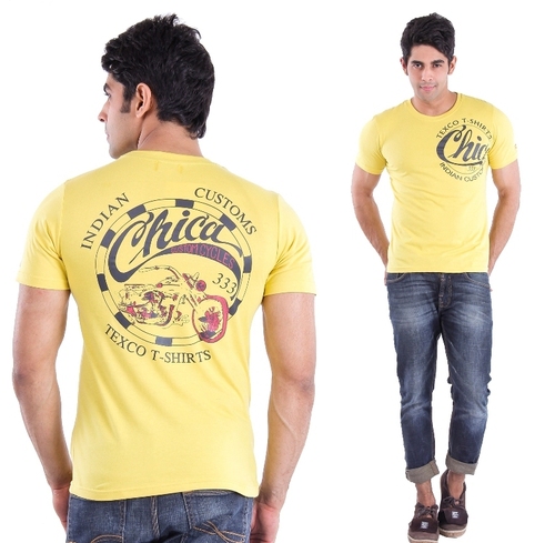 ROUND NECK PRINTED T-SHIRT