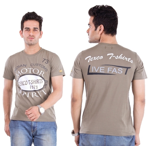 ROUND NECK PRINTED T-SHIRT 