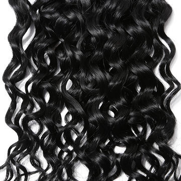 Brazilian human hair wet and wavy weave