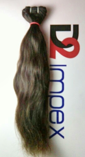 Wholesale Pure Indian Remy Virgin Human Hair Weft - Dark Brown, Variable Length, Straight/Wavy | Shedding Free, Natural Look, Glossy Finish, Soft Texture