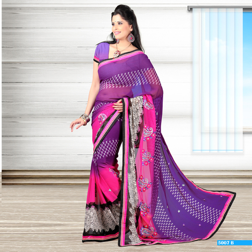 Fancy Printed Work Sarees