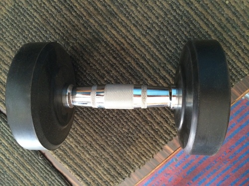 Dumble - Cast Iron, 15cm Diameter, 5kg | Strength Training, Muscle Building, Easy Grip, Durable Powder Coated Finish