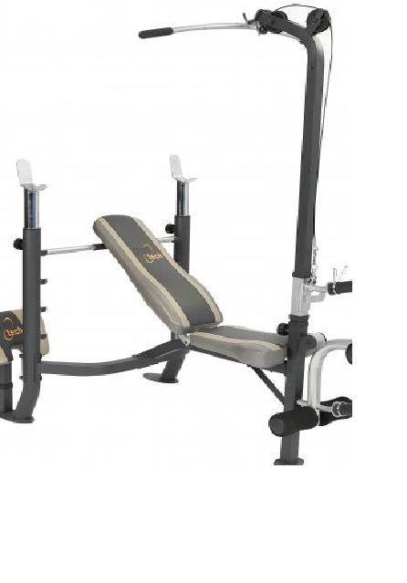 Personal Gym - Steel 200x120x180 cm Grey, Adjustable Bench, Full Body Strength Training