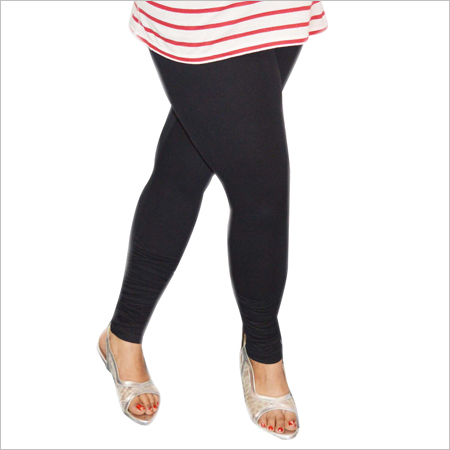 Cotton Lycra Black Leggings
