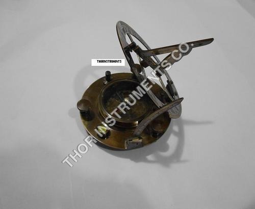 Antique Brass Compass Sundial Compass