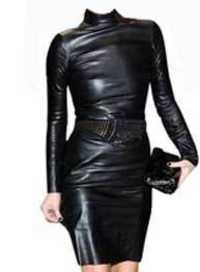 Celebrity Leather Dress