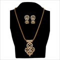 Artificial Pendant Set - Alloy, 2x3 Cm, Gold | Elegant Design, Lightweight, Intricate Detail, Smooth Finish