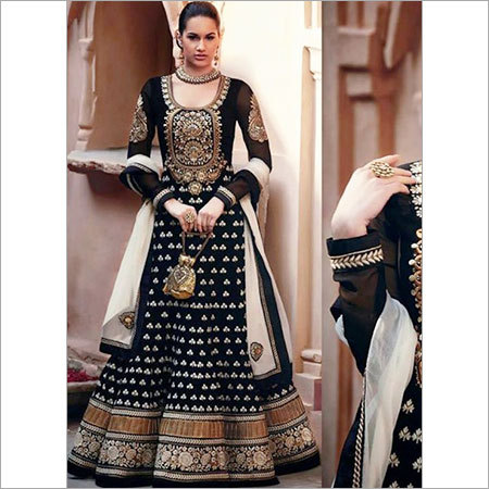 Black Embroidered Suit