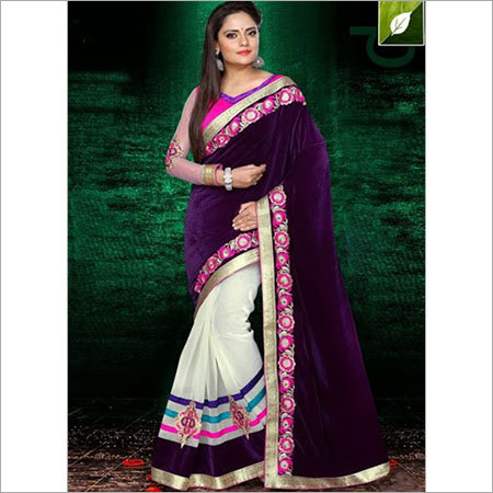 VELVET PARTY WEAR SAREE