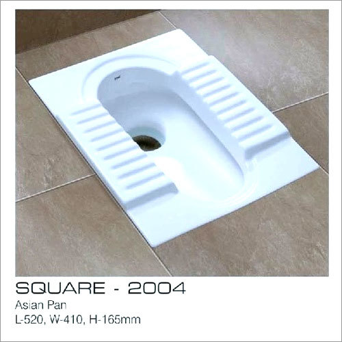 White Washdown Squatting Pan Toilet