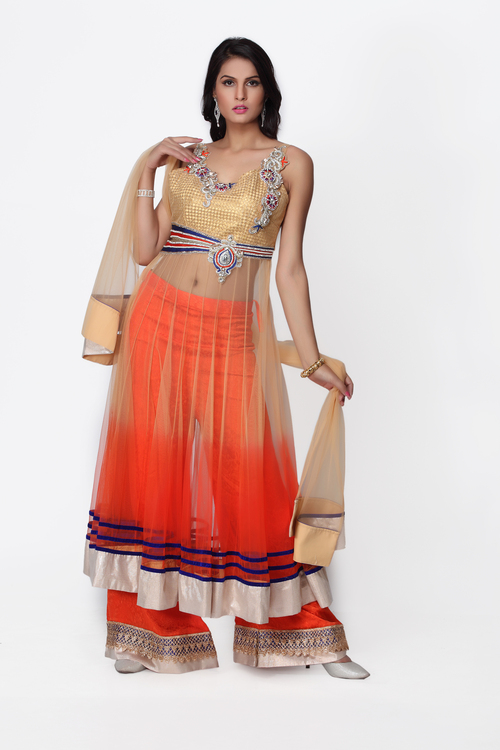 Orange Salwar Kameez