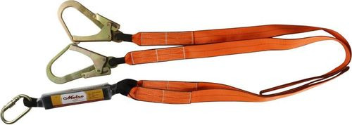 Forked Lanyard With Energy Absorber