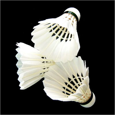 White Badminton Shuttlecock