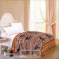 Patchwork Bed Cover - Polyester, King Size, Brown | Quick Dry, Embroidered Stripe Pattern, Skin Friendly, Durable Stitching, Ideal For Home & Hotel Use